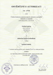 Osvědčení o autorizaci